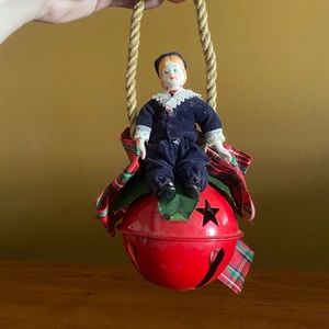 Vintage sailor hand painted ornament